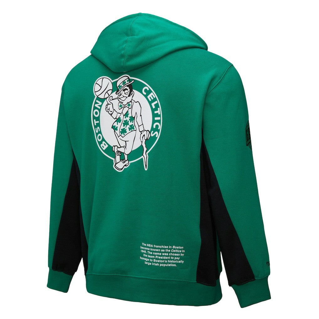 Boston Celtics Hardwood Classics Team Origins Fleece Pullover Hoodie Kelly Green | Mitchell & Ness outlet