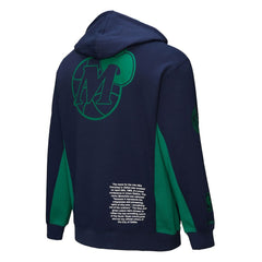 Dallas Mavericks Hardwood Classics Team Origins Fleece Pullover Hoodie for sale Navy | Mitchell & Ness outlet
