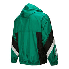 Boston Celtics Hardwood Classics Team Origins Anorak Quarter-Zip Windbreaker Jacket Kelly Green | Mitchell & Ness discount