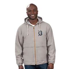 Detroit Tigers G-III Sports by Carl Banks Full-Zip Rain Jacket - Gray - MLB Sale