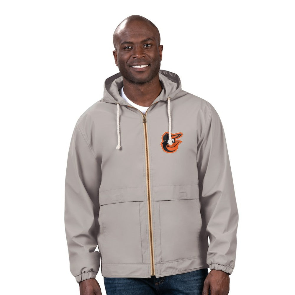 Baltimore Orioles G-III Sports by Carl Banks Full-Zip Rain Jacket - Gray - MLB on Sale