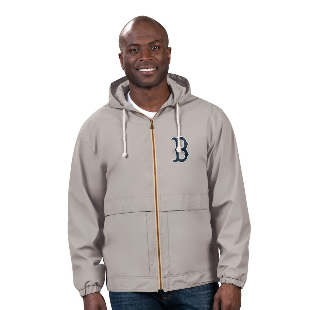 Boston Red Sox G-III Sports by Carl Banks Full-Zip Rain Jacket - Gray - MLB on Sale