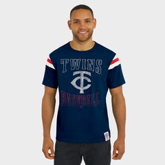 Minnesota Twins Darius Rucker Collection by Fanatics Distressed Sleeve Stripe T-Shirt - Navy - Fanatics on Sale