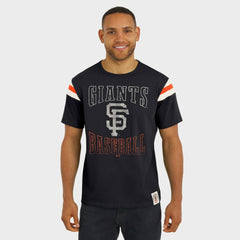 San Francisco Giants Darius Rucker Collection by Fanatics Distressed Sleeve Stripe T-Shirt - Black - Fanatics on Sale