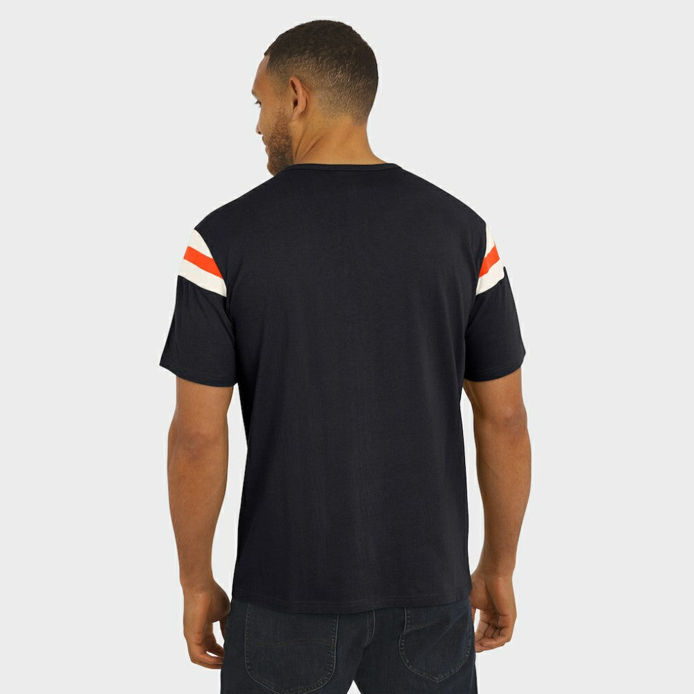 San Francisco Giants Darius Rucker Collection by Fanatics Distressed Sleeve Stripe T-Shirt - Black - Fanatics on Sale