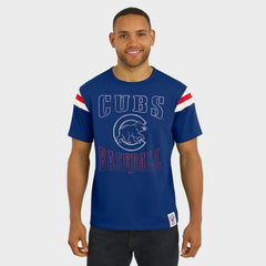 Chicago Cubs Darius Rucker Collection by Fanatics Distressed Sleeve Stripe T-Shirt - Royal - Fanatics Sale