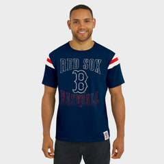 Boston Red Sox Darius Rucker Collection by Fanatics Distressed Sleeve Stripe T-Shirt - Navy - Fanatics on Sale