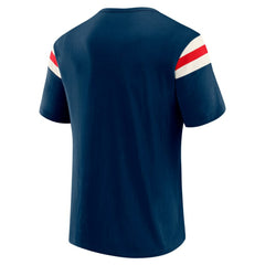 Cleveland Guardians Darius Rucker Collection by Fanatics Distressed Sleeve Stripe T-Shirt - Navy - Fanatics Sale