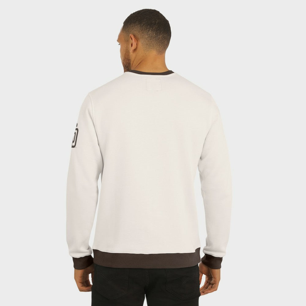 San Diego Padres Darius Rucker Collection by Fanatics Colorblock Crewneck Sweatshirt - Cream - Fanatics Discount