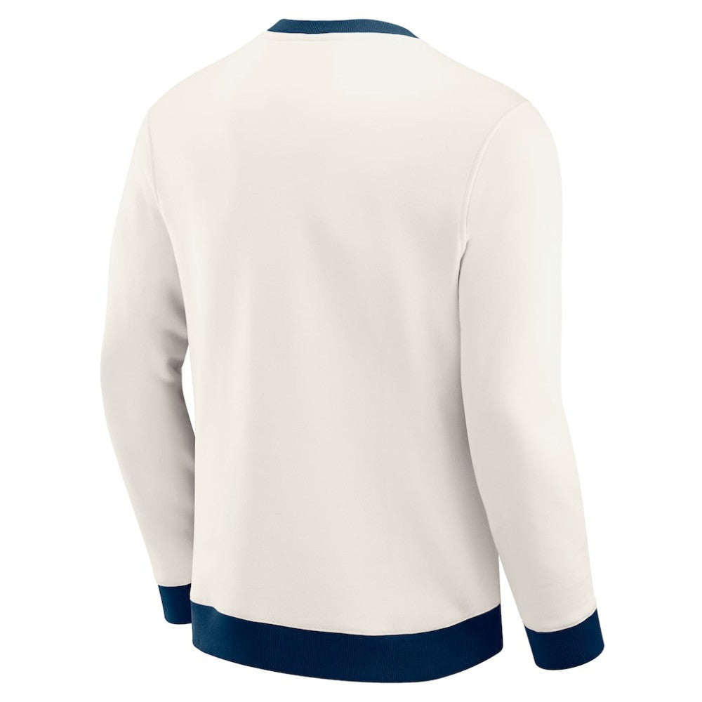 Detroit Tigers Darius Rucker Collection by Fanatics Colorblock Crewneck Sweatshirt - Cream - Fanatics Discount