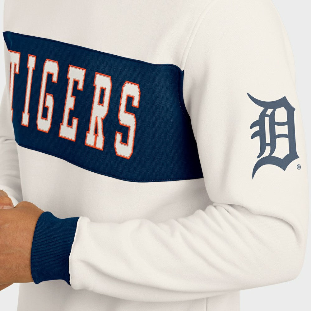 Detroit Tigers Darius Rucker Collection by Fanatics Colorblock Crewneck Sweatshirt - Cream - Fanatics Discount