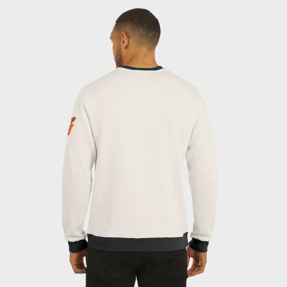 Baltimore Orioles Darius Rucker Collection by Fanatics Colorblock Crewneck Sweatshirt - Cream - Fanatics Discount