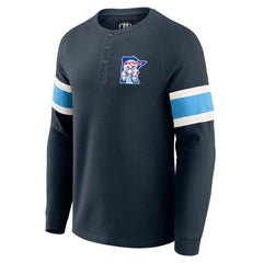 Minnesota Twins Darius Rucker Collection by Fanatics Waffle-Knit Raglan Long Sleeve Henley T-Shirt - Navy - Fanatics Online