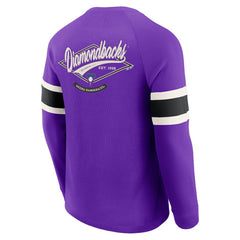 Arizona Diamondbacks Darius Rucker Collection by Fanatics Waffle-Knit Raglan Long Sleeve Henley T-Shirt - Purple - Fanatics Online