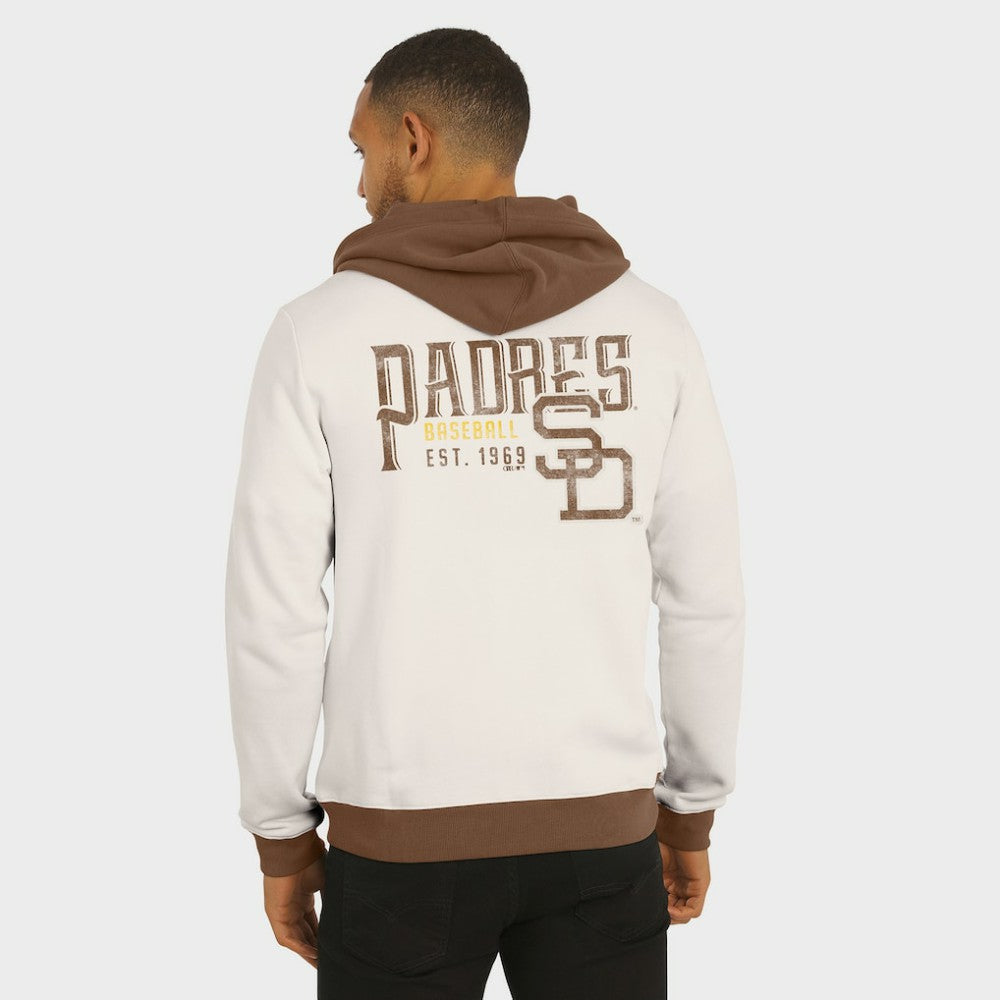 San Diego Padres Darius Rucker Collection by Fanatics Men's Polar Fleece Full-Zip Hoodie - Cream - Fanatics Lifestyle