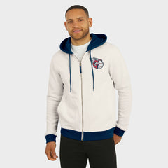 Cleveland Guardians Darius Rucker Collection by Fanatics Men's Polar Fleece Full-Zip Hoodie - Cream - Fanatics on Sale