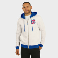 Atlanta Braves Darius Rucker Collection by Fanatics Men's Polar Fleece Full-Zip Hoodie - Cream - Fanatics Sale