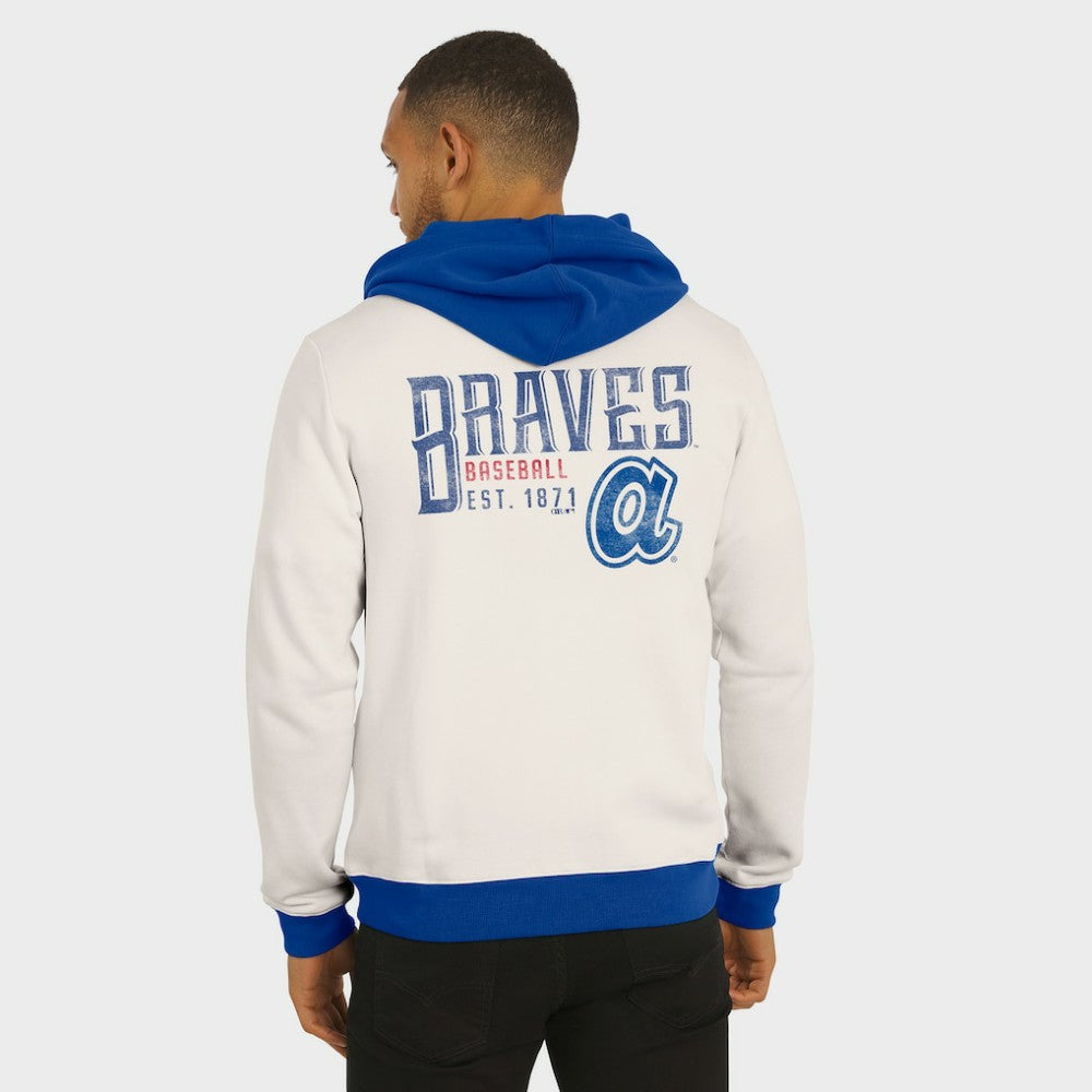 Atlanta Braves Darius Rucker Collection by Fanatics Men's Polar Fleece Full-Zip Hoodie - Cream - Fanatics Sale