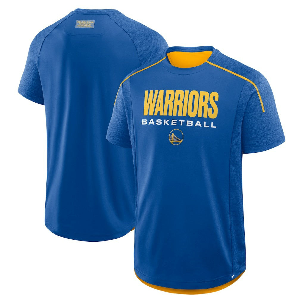 Golden State Warriors Inbound Pass Play Practice T-Shirt for sale Royal | Fanatics US