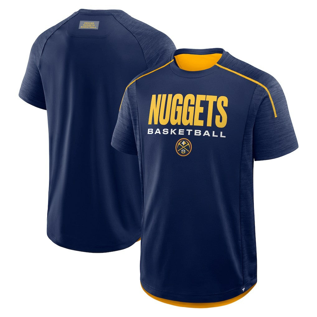 Denver Nuggets Inbound Pass Play Practice T-Shirt for sale Navy | Fanatics Near Me