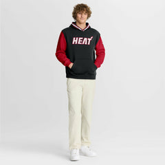Miami Heat Half Court Shot Clock Fastbreak Hoodie Black/Red | Fanatics for sale