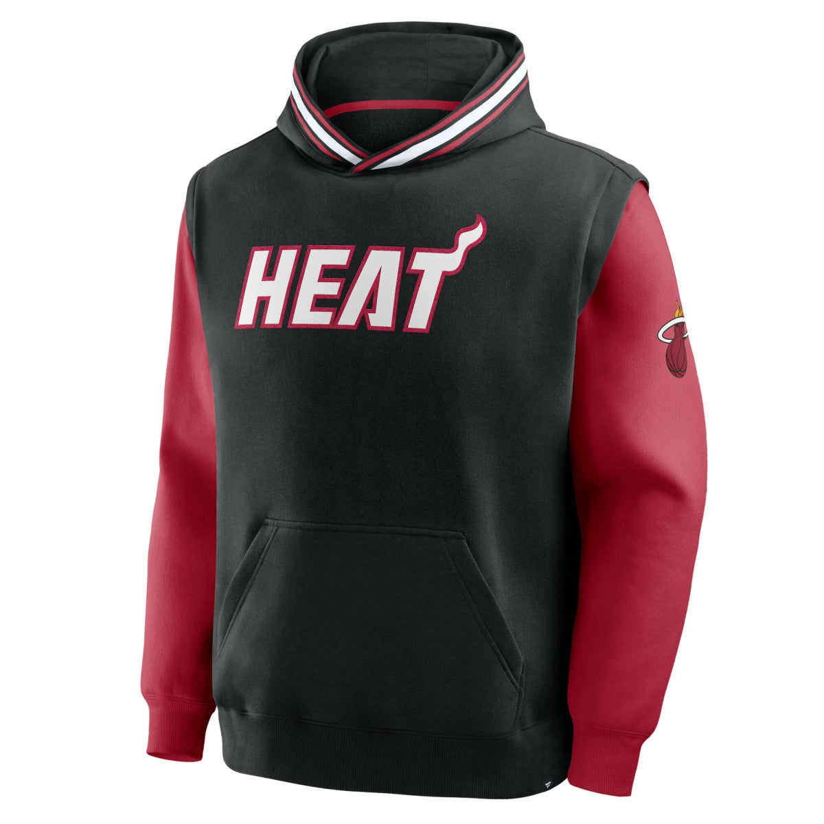 Miami Heat Half Court Shot Clock Fastbreak Hoodie Black/Red | Fanatics for sale