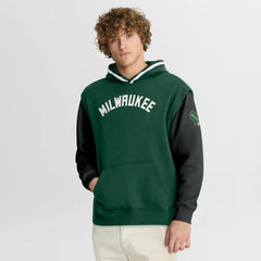 Milwaukee Bucks Half Court Shot Clock Fastbreak Hoodie Hunter Green/Black | Fanatics discount