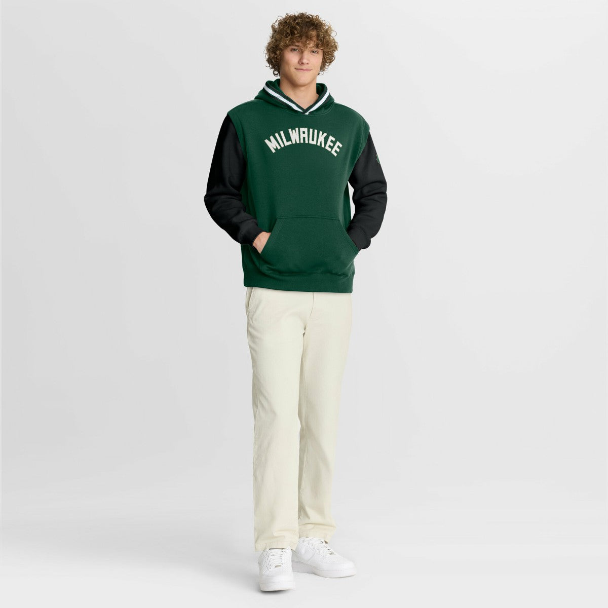 Milwaukee Bucks Half Court Shot Clock Fastbreak Hoodie Hunter Green/Black | Fanatics discount