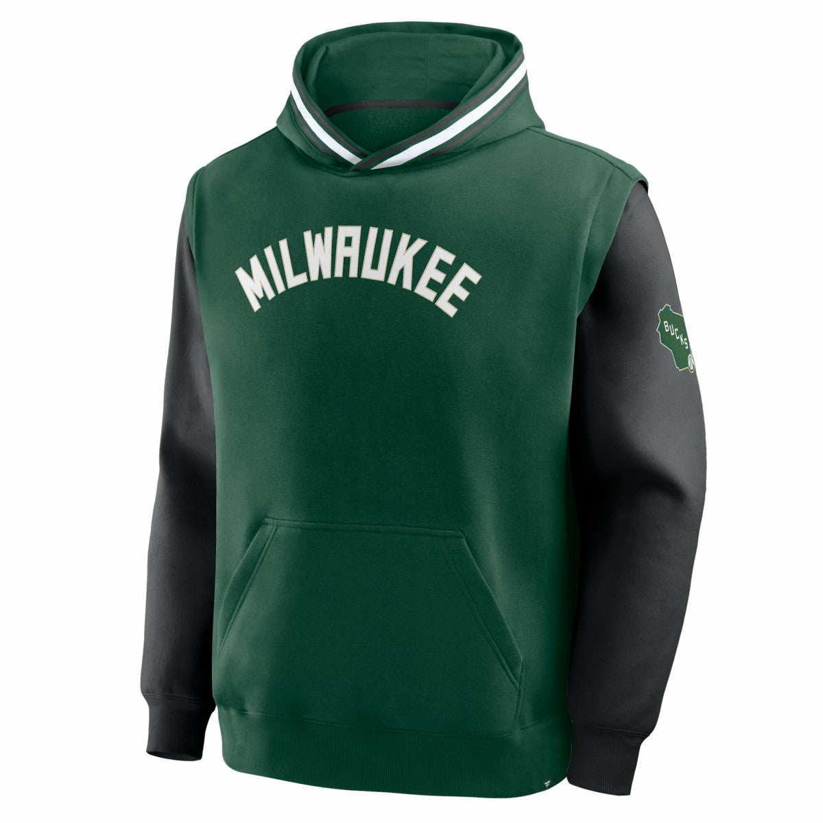 Milwaukee Bucks Half Court Shot Clock Fastbreak Hoodie Hunter Green/Black | Fanatics discount