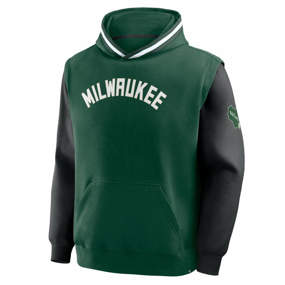 Milwaukee Bucks Half Court Shot Clock Fastbreak Hoodie Hunter Green/Black | Fanatics discount