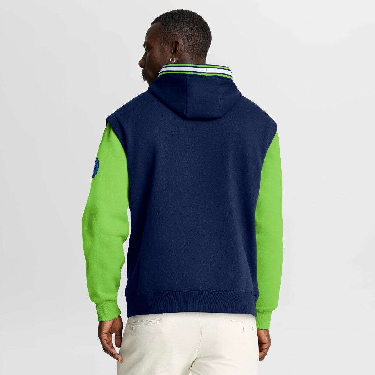 Minnesota Timberwolves Half Court Shot Clock Fastbreak Hoodie Navy/Green | Fanatics US