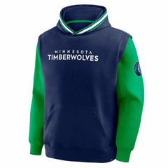 Minnesota Timberwolves Half Court Shot Clock Fastbreak Hoodie Navy/Green | Fanatics US