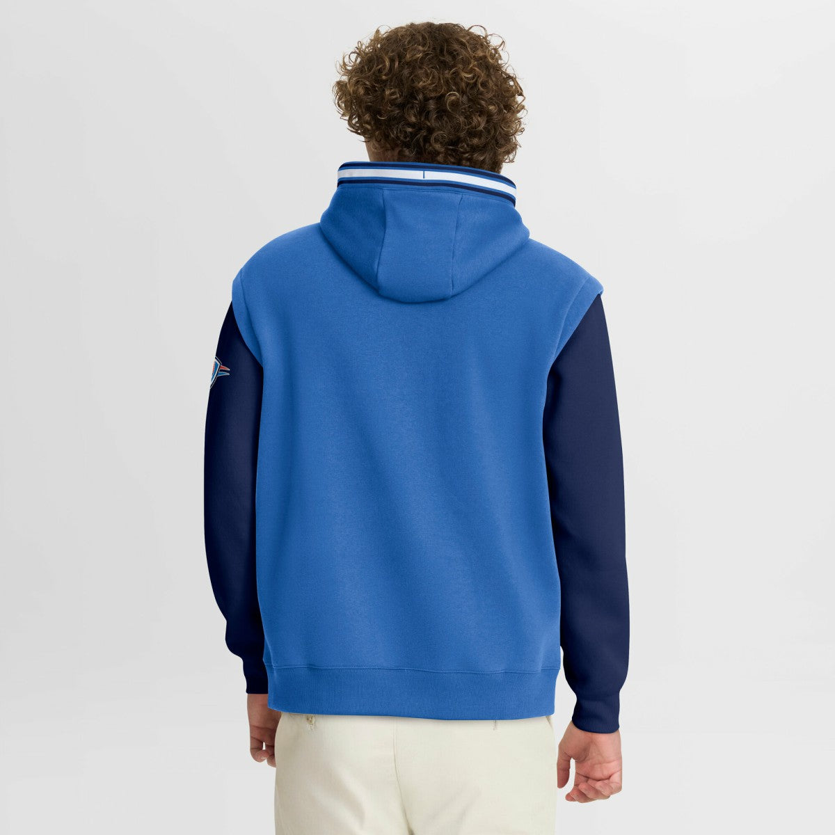 Oklahoma City Thunder Half Court Shot Clock Fastbreak Hoodie Blue/Navy | Fanatics Lifestyle