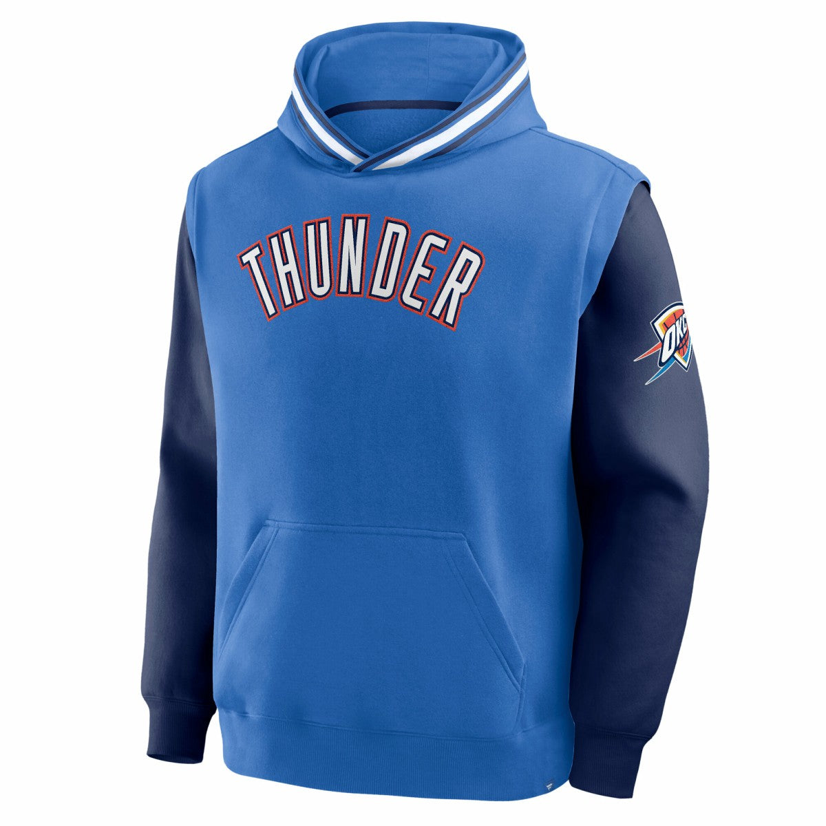 Oklahoma City Thunder Half Court Shot Clock Fastbreak Hoodie Blue/Navy | Fanatics Lifestyle