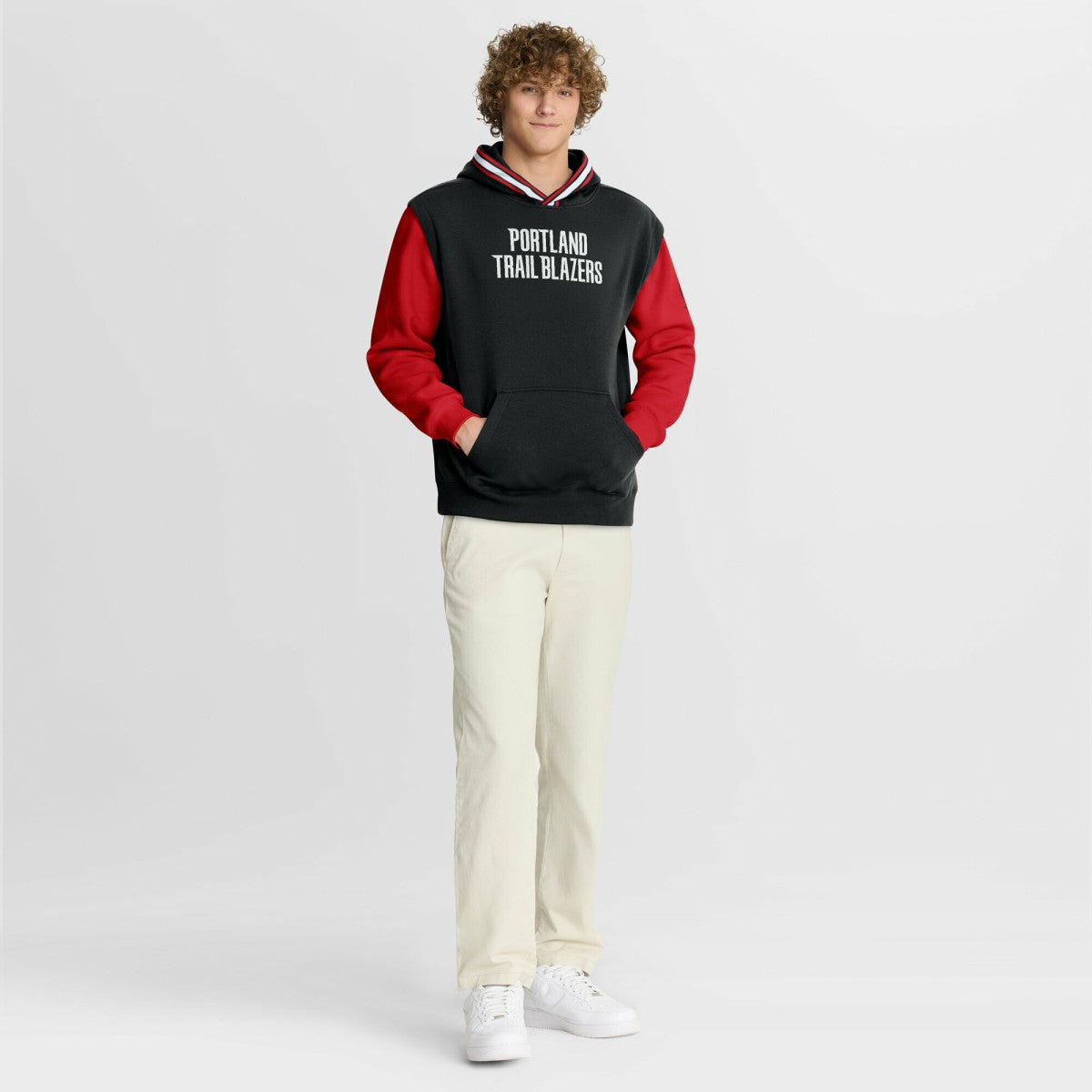 Portland Trail Blazers Half Court Shot Clock Fastbreak Hoodie Black/Red | Fanatics online