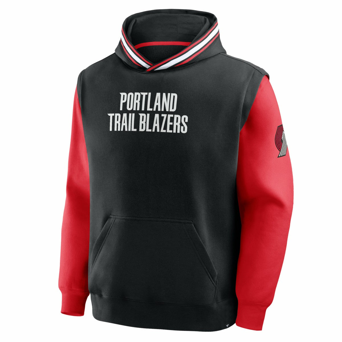 Portland Trail Blazers Half Court Shot Clock Fastbreak Hoodie Black/Red | Fanatics online