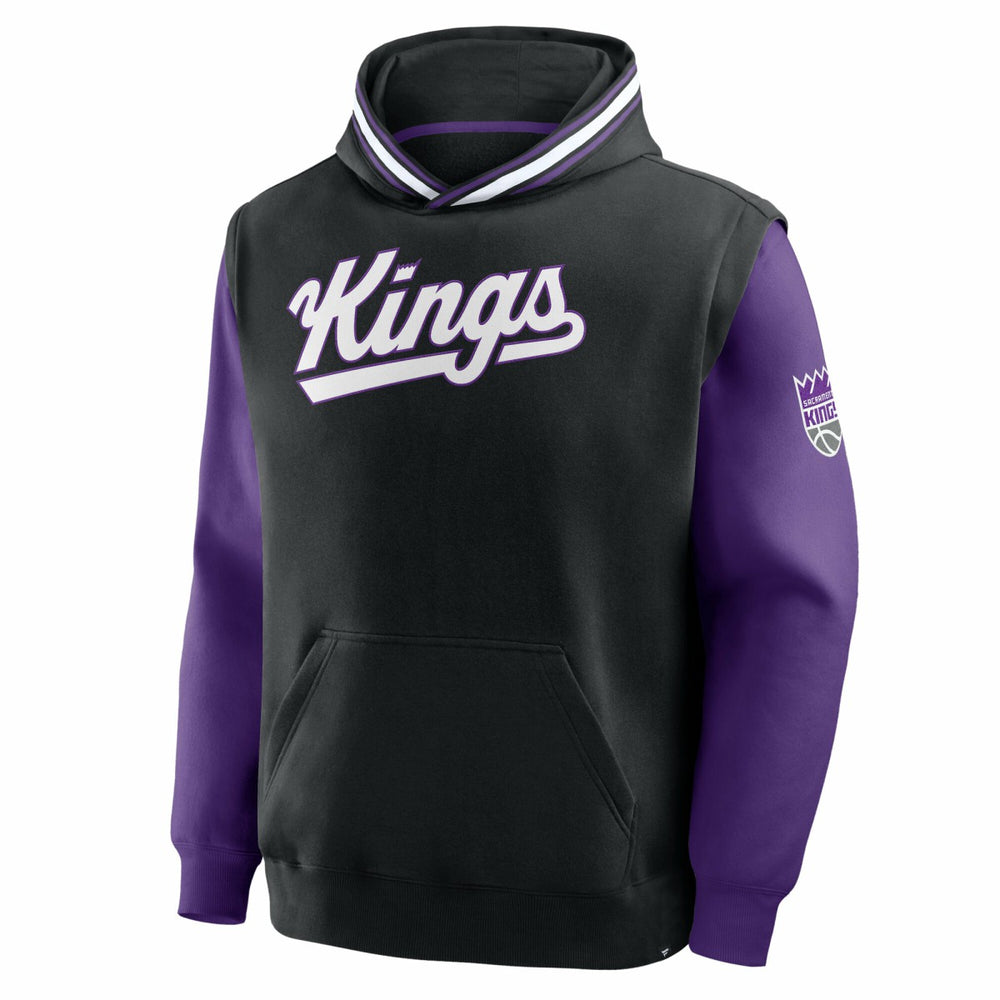 Sacramento Kings Half Court Shot Clock Fastbreak Hoodie Black/Purple | Fanatics Near Me