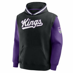 Sacramento Kings Half Court Shot Clock Fastbreak Hoodie Black/Purple | Fanatics Near Me