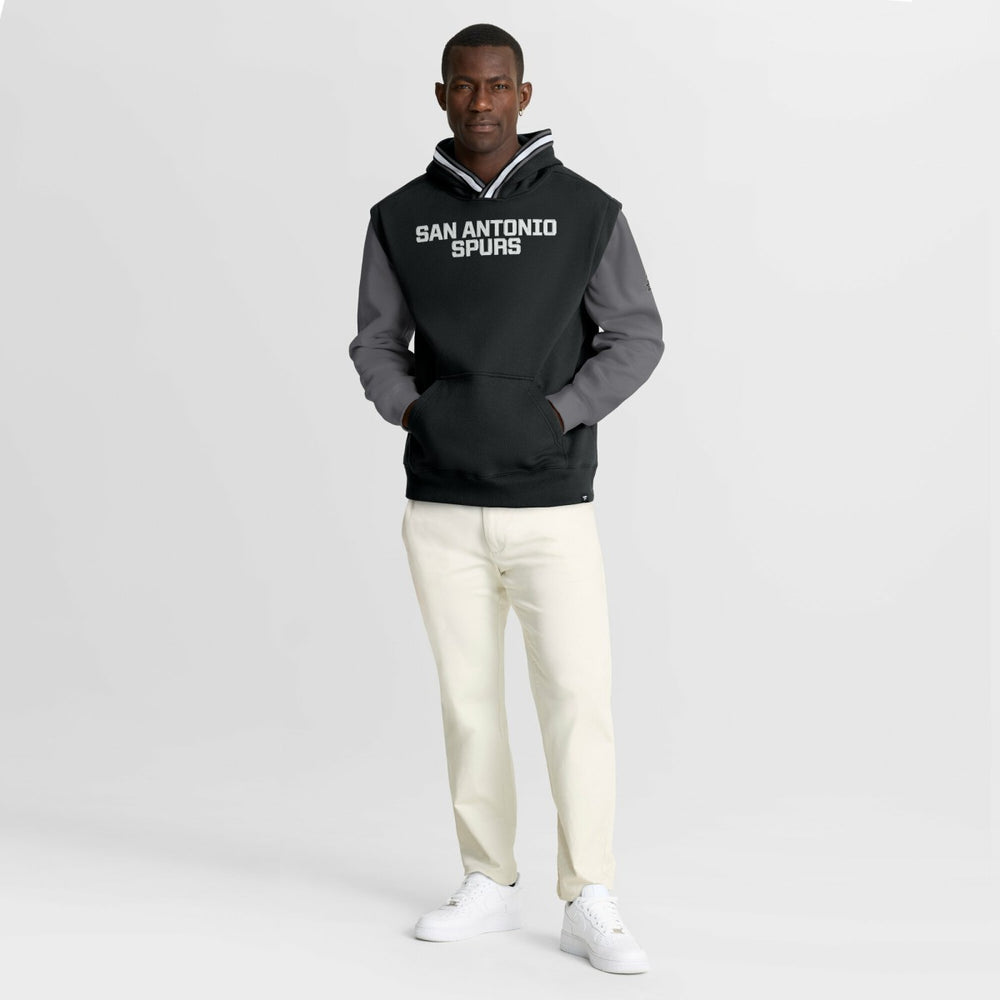 San Antonio Spurs Half Court Shot Clock Fastbreak Hoodie Black/Gray | Fanatics outlet