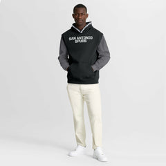 San Antonio Spurs Half Court Shot Clock Fastbreak Hoodie Black/Gray | Fanatics outlet
