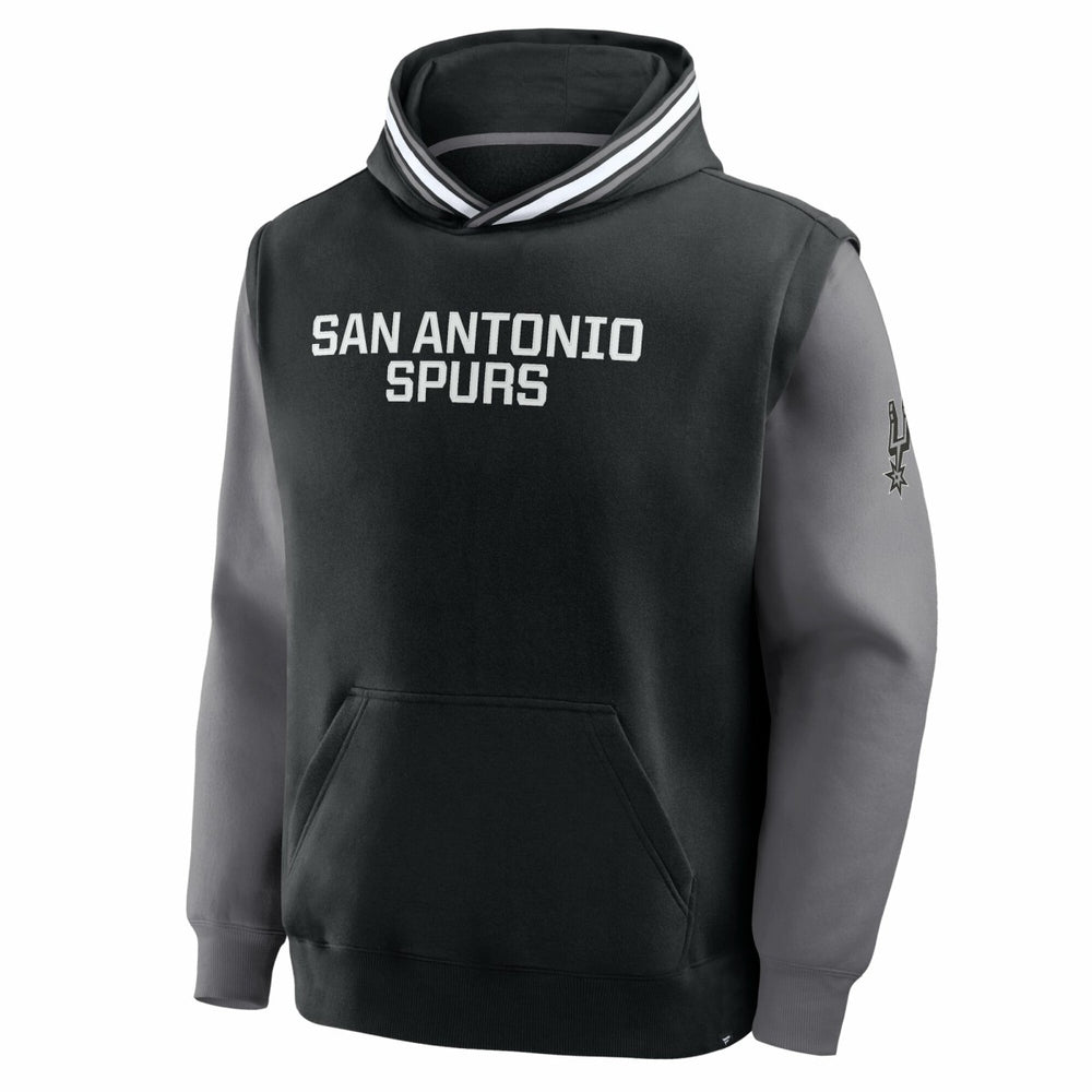 San Antonio Spurs Half Court Shot Clock Fastbreak Hoodie Black/Gray | Fanatics outlet