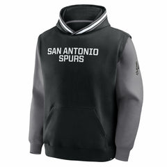 San Antonio Spurs Half Court Shot Clock Fastbreak Hoodie Black/Gray | Fanatics outlet