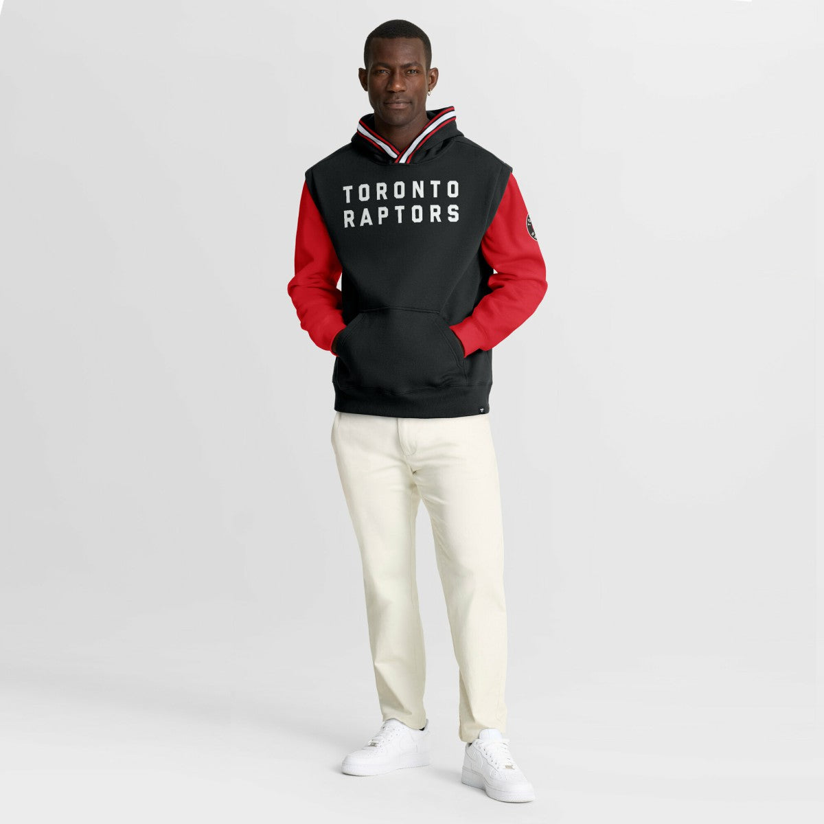 Toronto Raptors Half Court Shot Clock Fastbreak Hoodie Black/Red | Fanatics Lifestyle