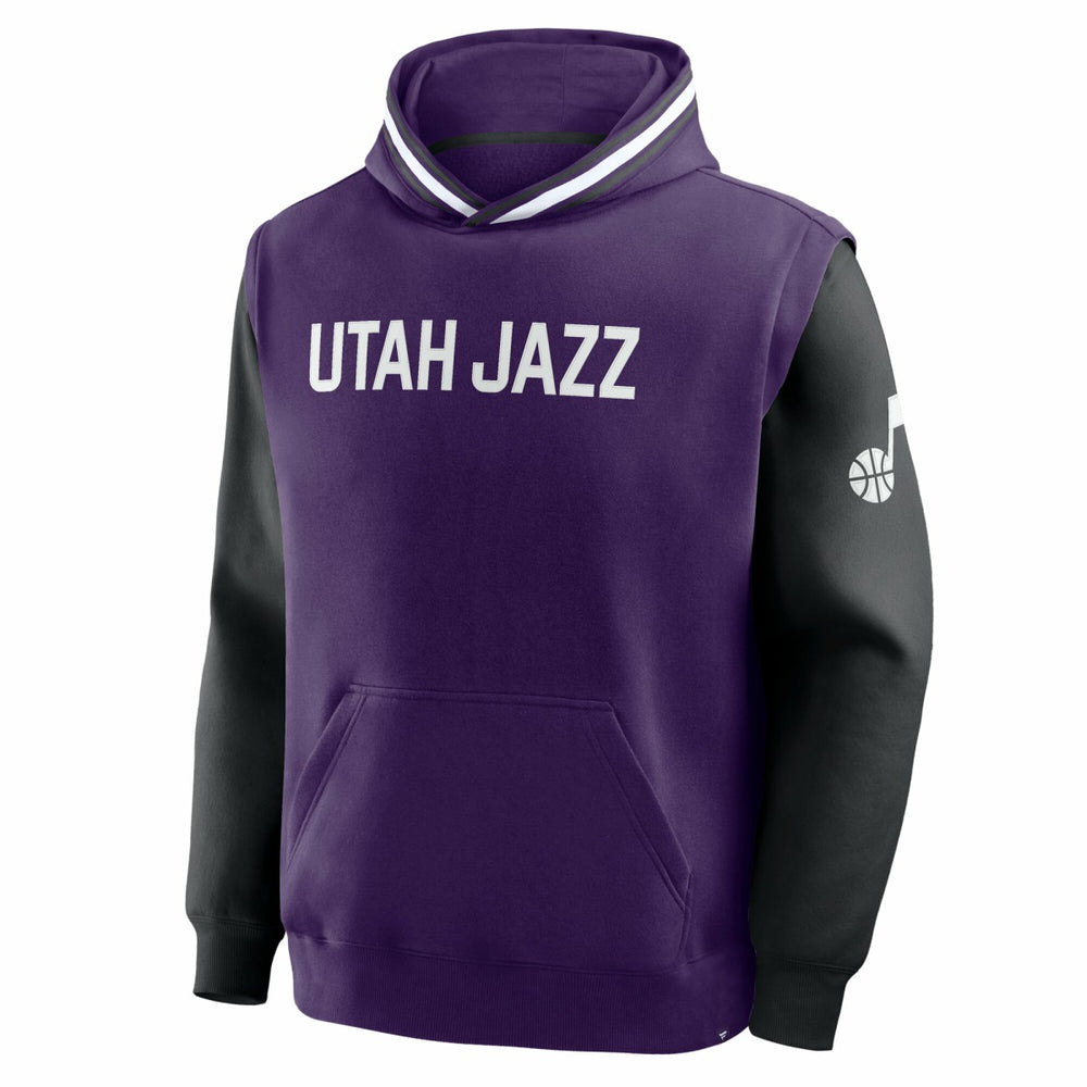 Utah Jazz Half Court Shot Clock Fastbreak Hoodie Purple/Black | Fanatics Near Me