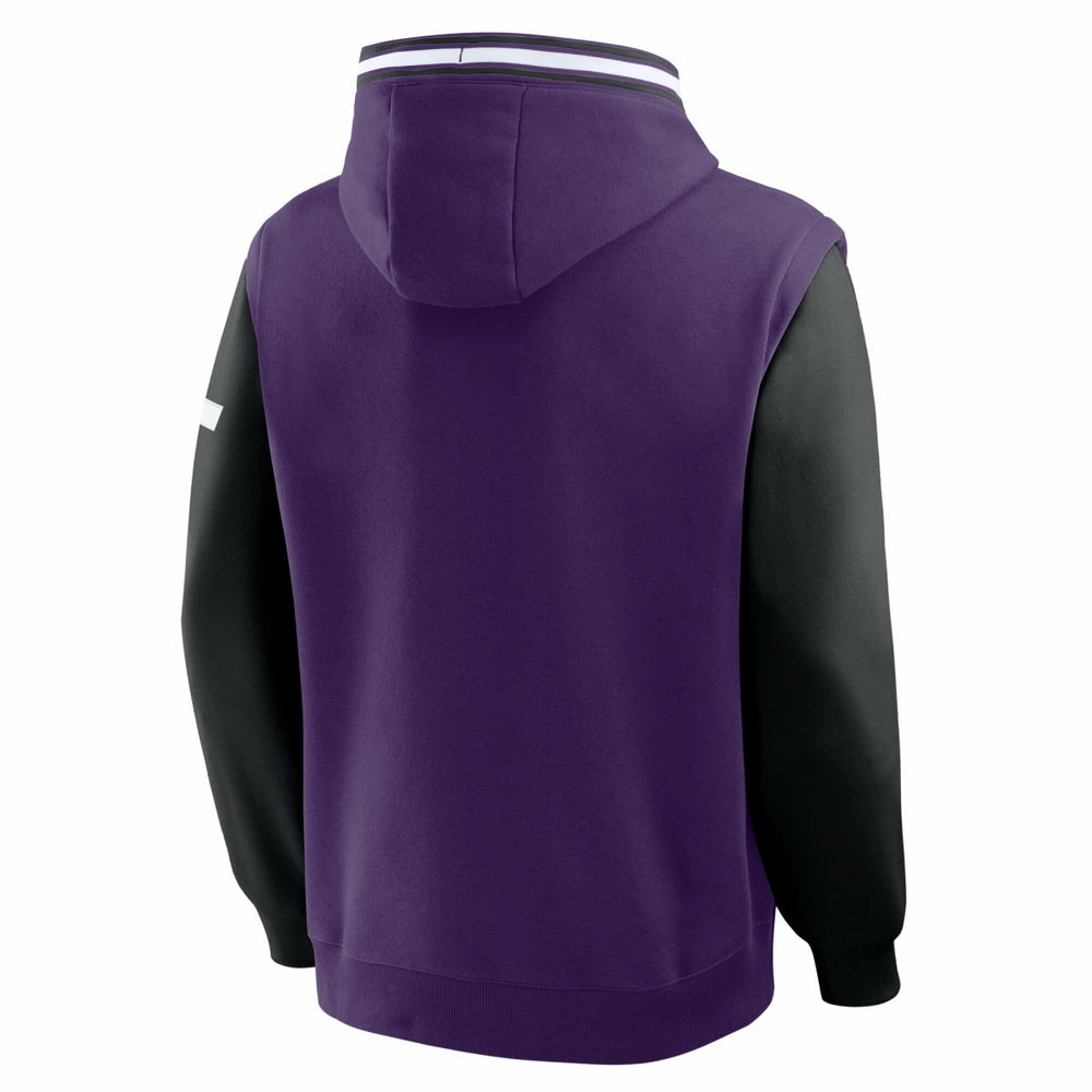 Utah Jazz Half Court Shot Clock Fastbreak Hoodie Purple/Black | Fanatics Near Me