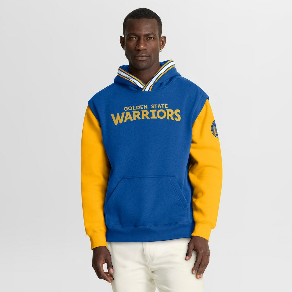 Golden State Warriors Half Court Shot Clock Fastbreak Hoodie for sale Royal/Gold | Fanatics discount