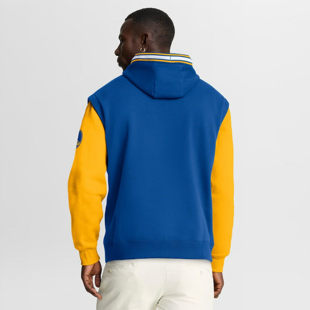 Golden State Warriors Half Court Shot Clock Fastbreak Hoodie for sale Royal/Gold | Fanatics discount