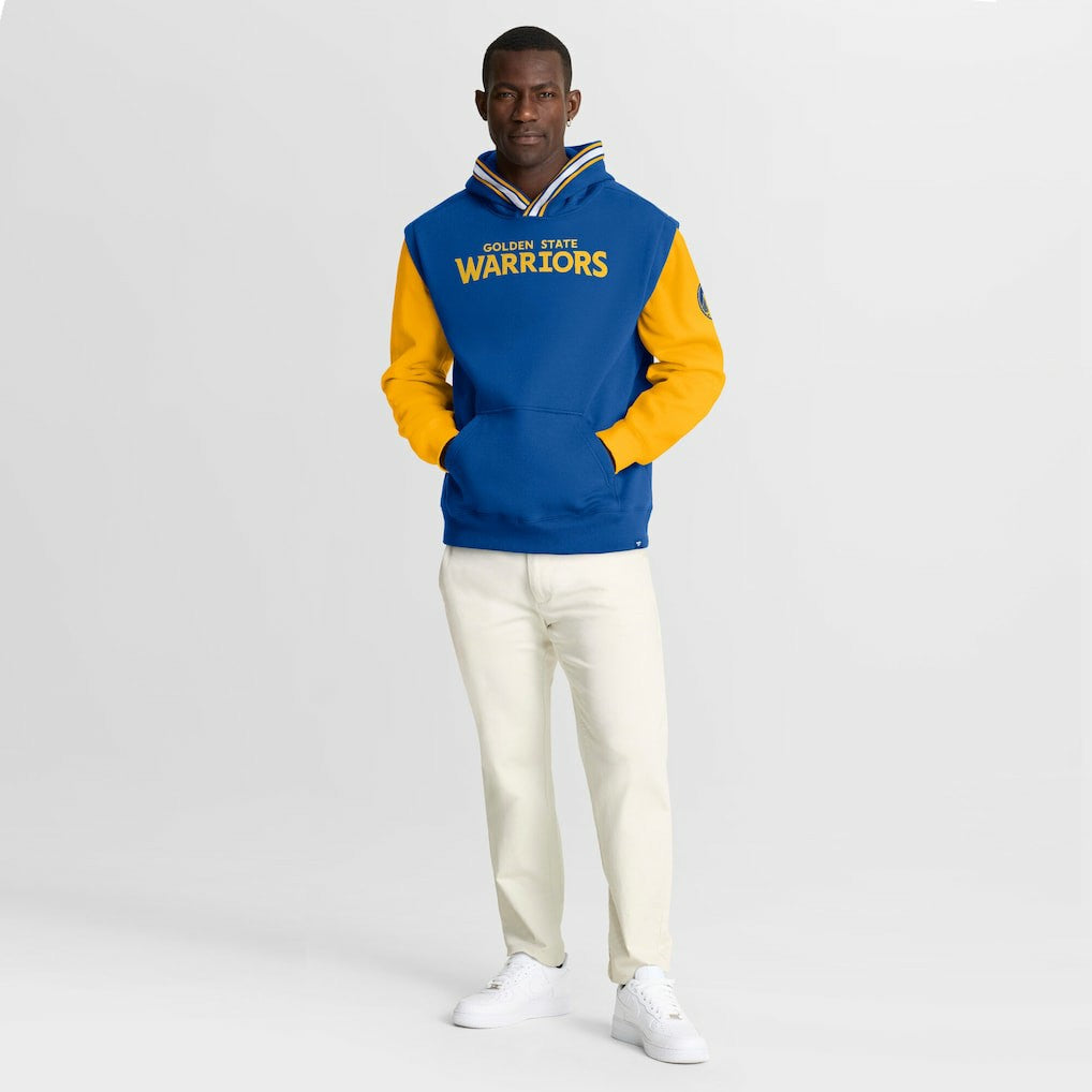 Golden State Warriors Half Court Shot Clock Fastbreak Hoodie for sale Royal/Gold | Fanatics discount
