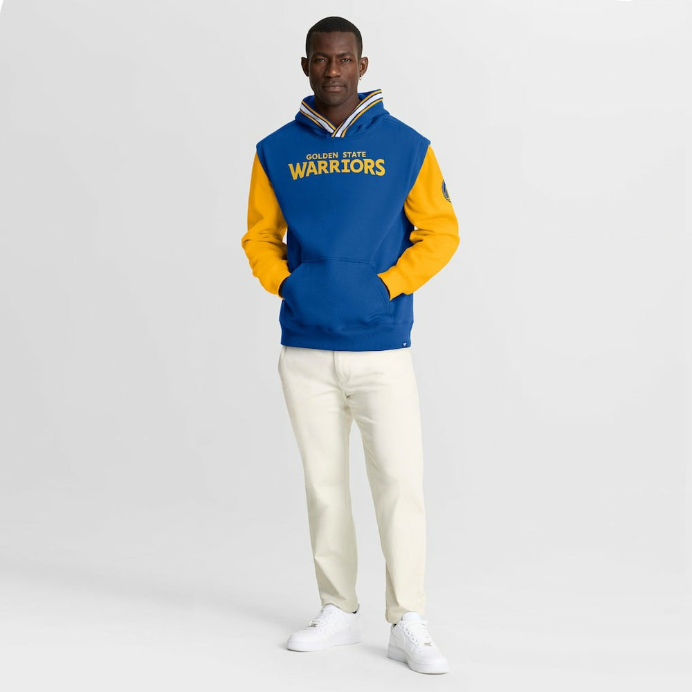 Golden State Warriors Half Court Shot Clock Fastbreak Hoodie for sale Royal/Gold | Fanatics discount