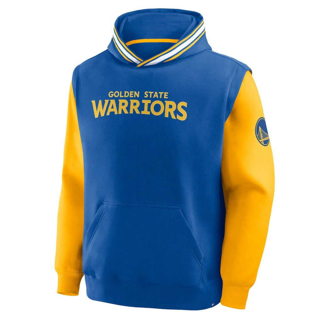 Golden State Warriors Half Court Shot Clock Fastbreak Hoodie for sale Royal/Gold | Fanatics discount